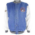 Disney - Eeyore Embroidered Button-Up Denim Jacket 1990s Medium Vintage Retro