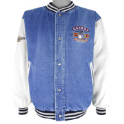 Disney - Eeyore Embroidered Button-Up Denim Jacket 1990s Medium Vintage Retro