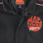 NASCAR - Mac Tools Zip-Up Racing Jacket 1990s Medium Vintage Retro