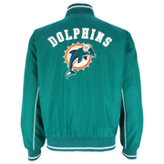 NFL - Miami Dolphins Zip-Up Reversible Jacket 1990s X-Large Vintage Retro Football