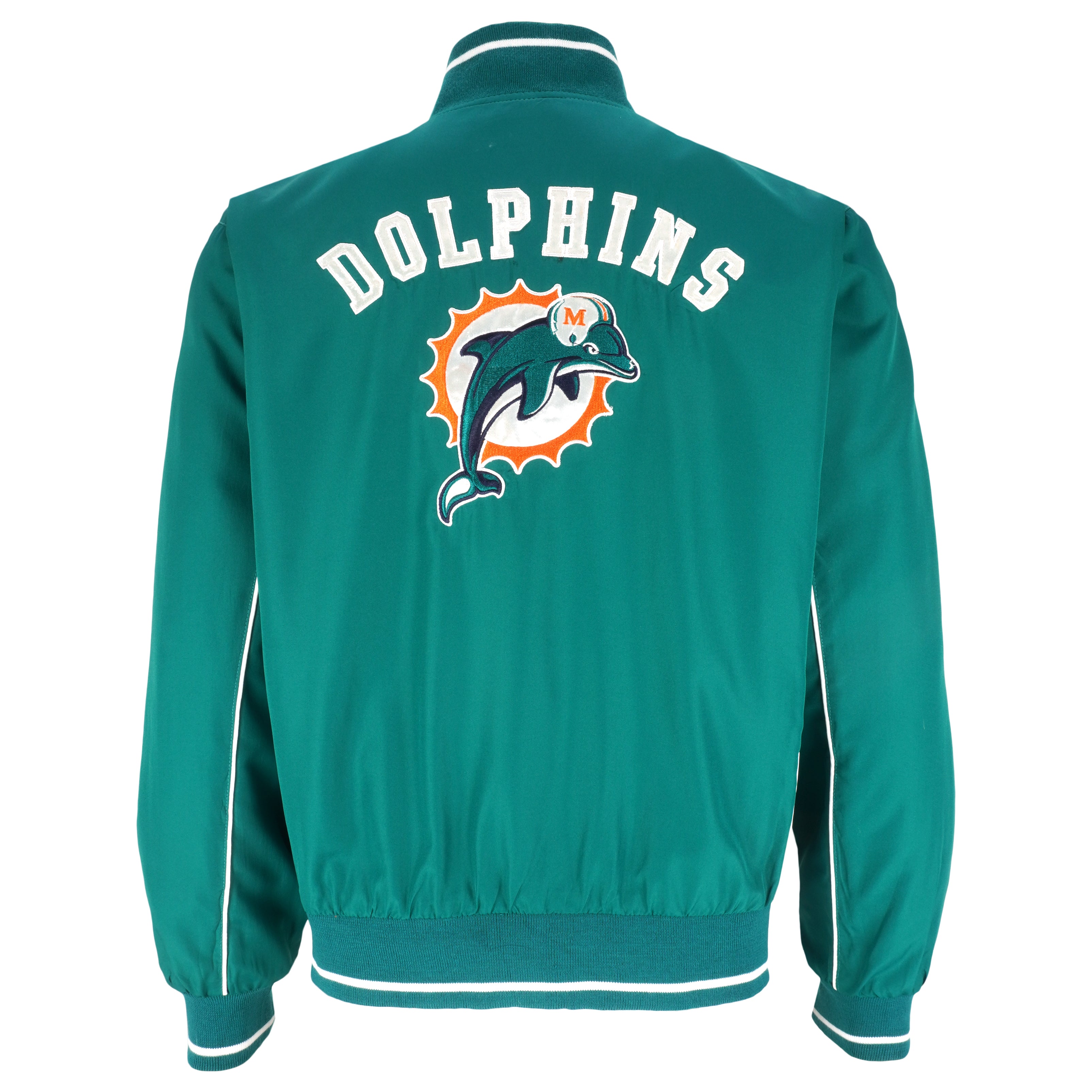 NFL - Miami Dolphins Zip-Up Reversible Jacket 1990s X-Large Vintage Retro Football