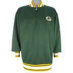Reebok - Green Bay Packers Pullover Track Jacket 2000s X-Large Vintage Retro Football