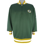 Reebok - Green Bay Packers Pullover Track Jacket 2000s X-Large Vintage Retro Football