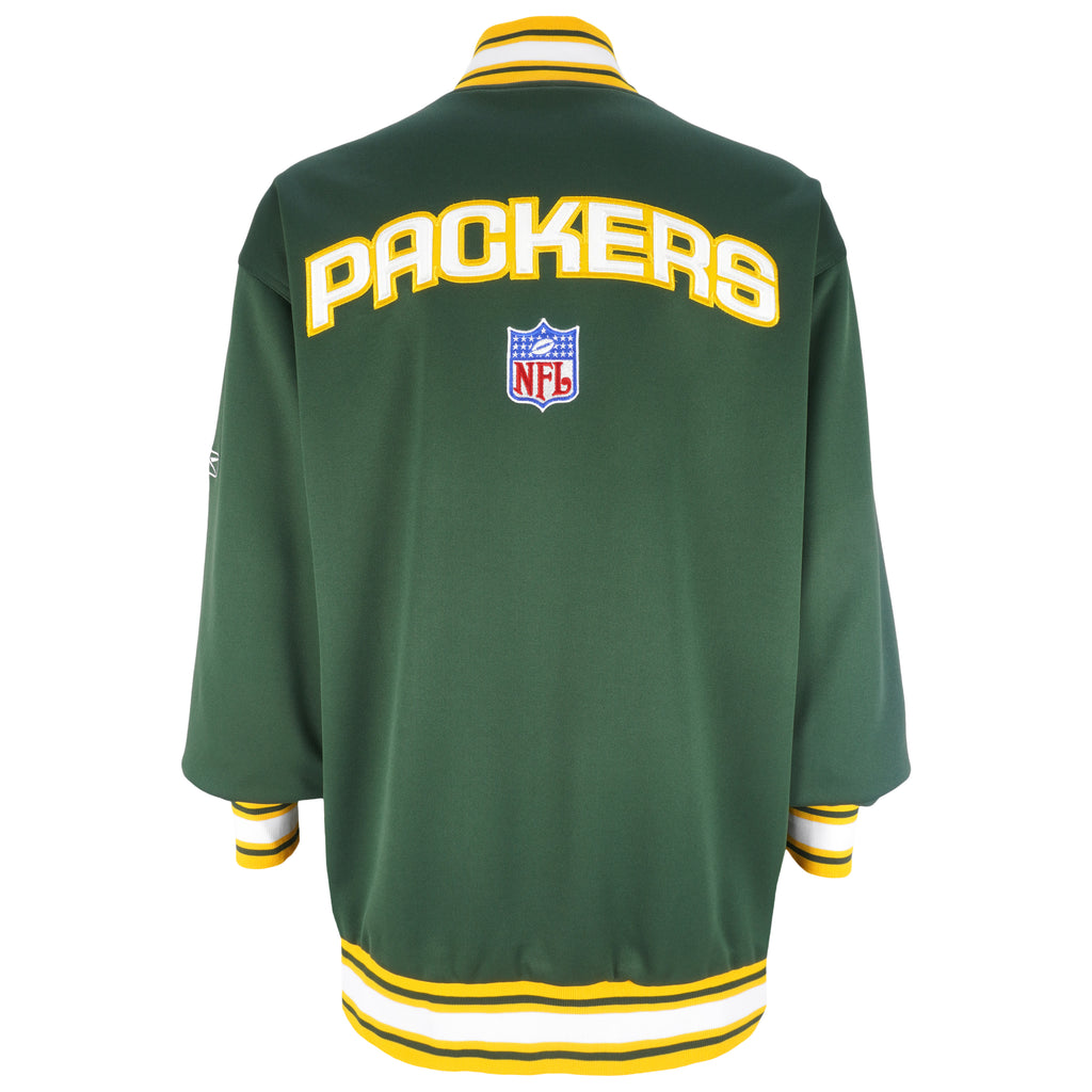 Reebok - Green Bay Packers Pullover Track Jacket 2000s X-Large Vintage Retro Football