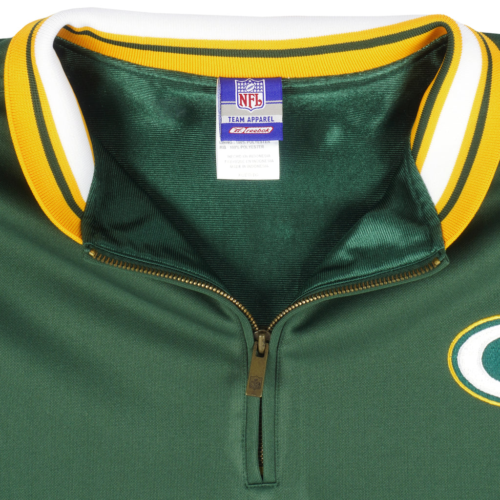 Reebok - Green Bay Packers Pullover Track Jacket 2000s X-Large Vintage Retro Football