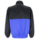 Nike - Blue with Black Zip-Up Reversible Windbreaker Large Vintage Retro