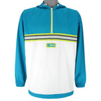 Nike - Blue 1/4 Zip Hooded Windbreaker 2000s Large Vintage Retro