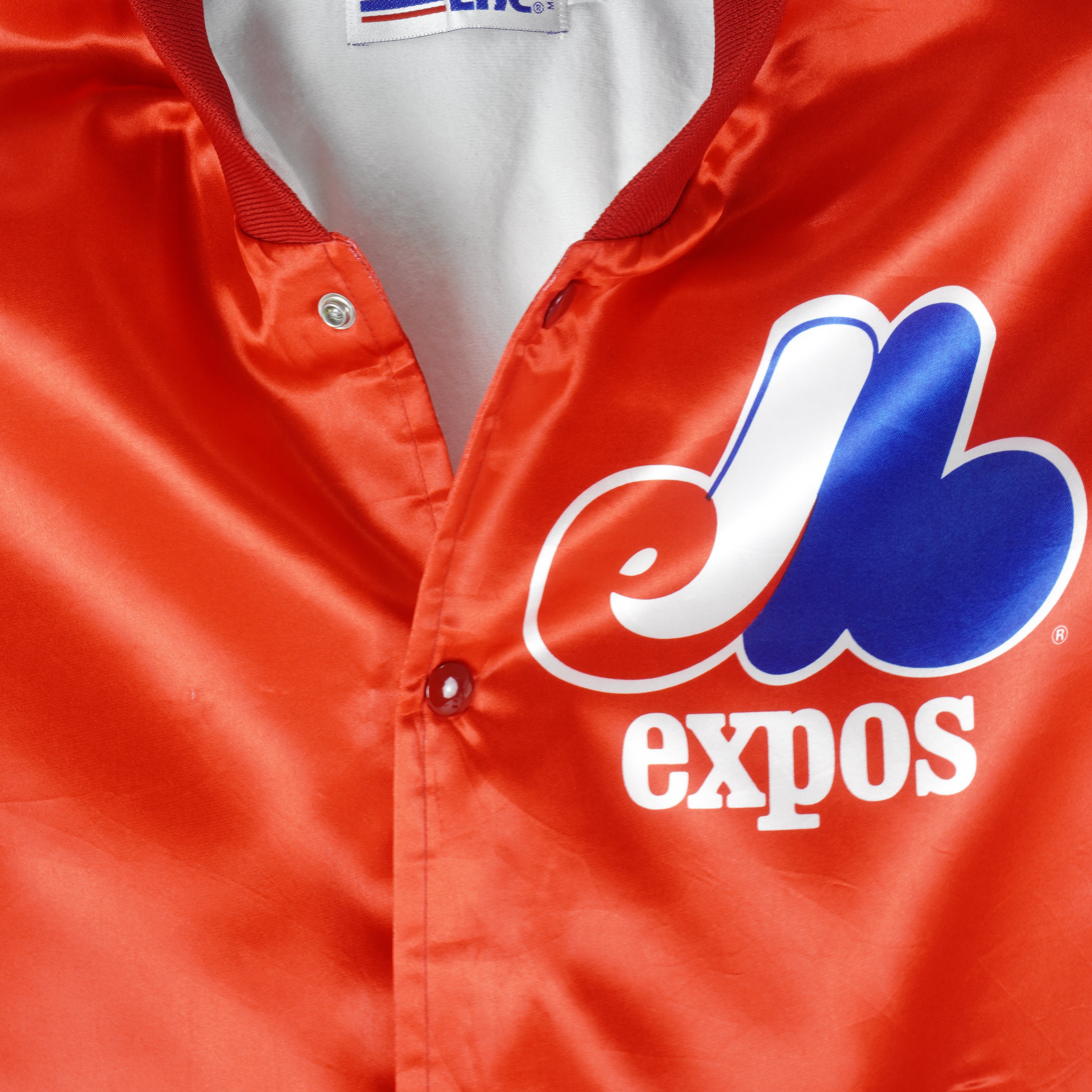 MLB (Chalk Line) - Montreal Expos Satin Jacket 1980s X-Large Vintage Retro Baseball