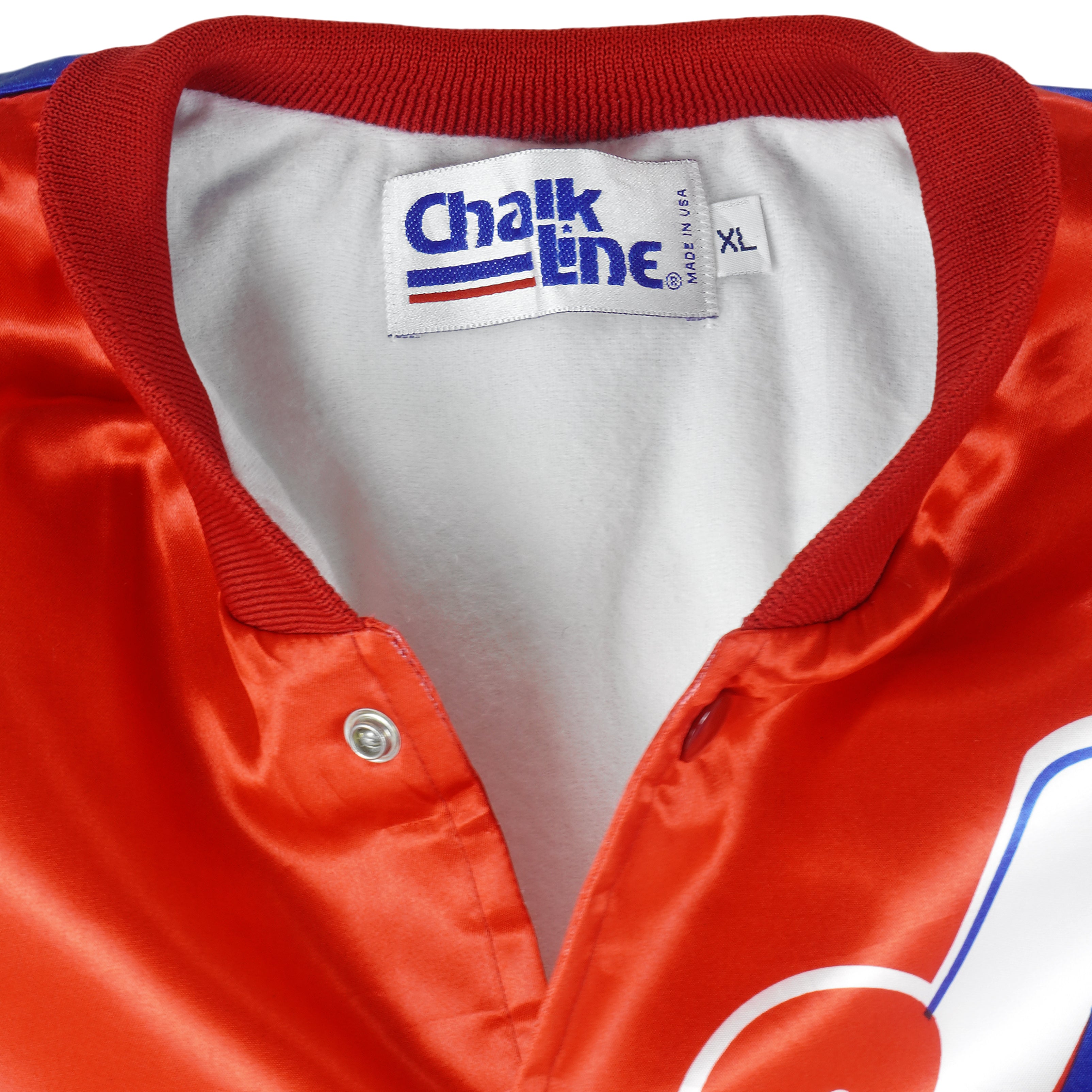 MLB (Chalk Line) - Montreal Expos Satin Jacket 1980s X-Large Vintage Retro Baseball