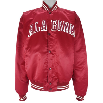 Starter - Alabama Crimson Tide Button-Up Satin Jacket 1990s X-Large