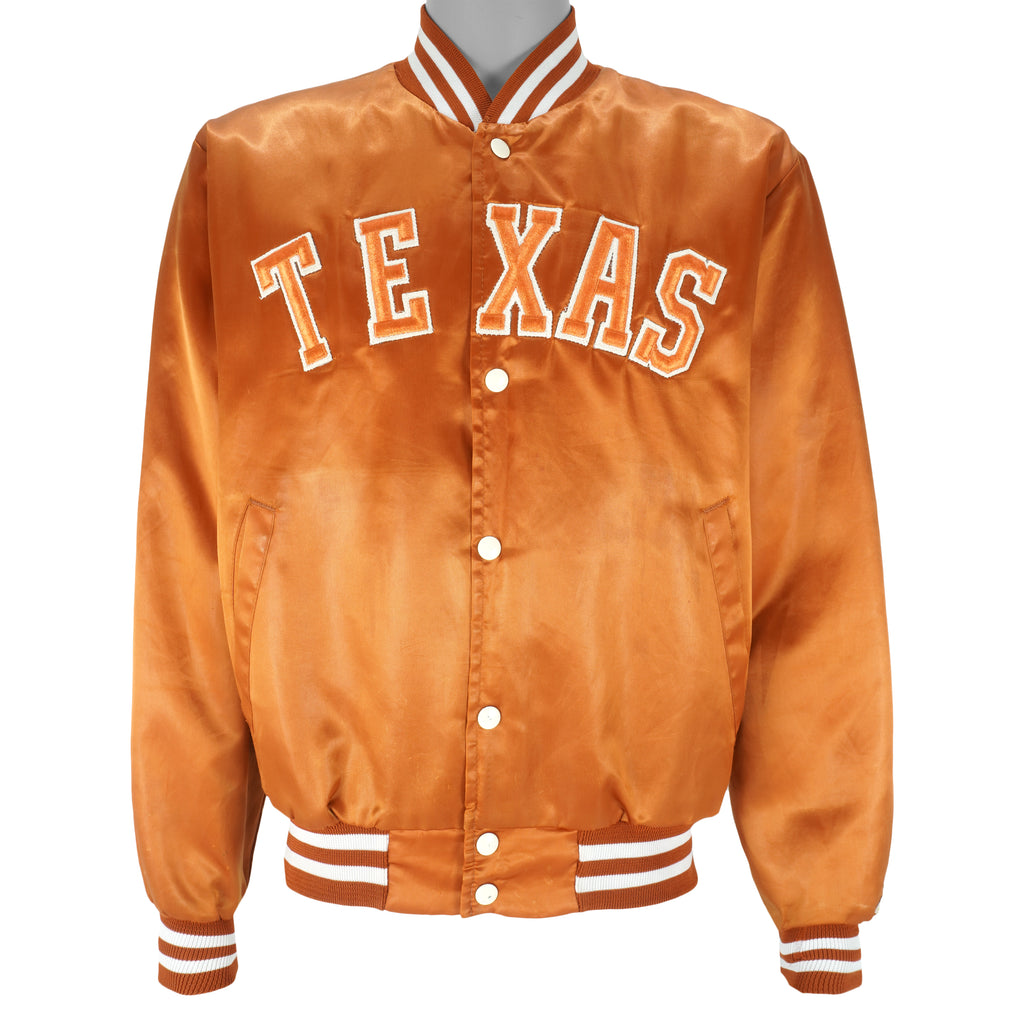 NCAA (Swingster) - Texas University Satin Jacket 1990s Large Vintage Retro Football College