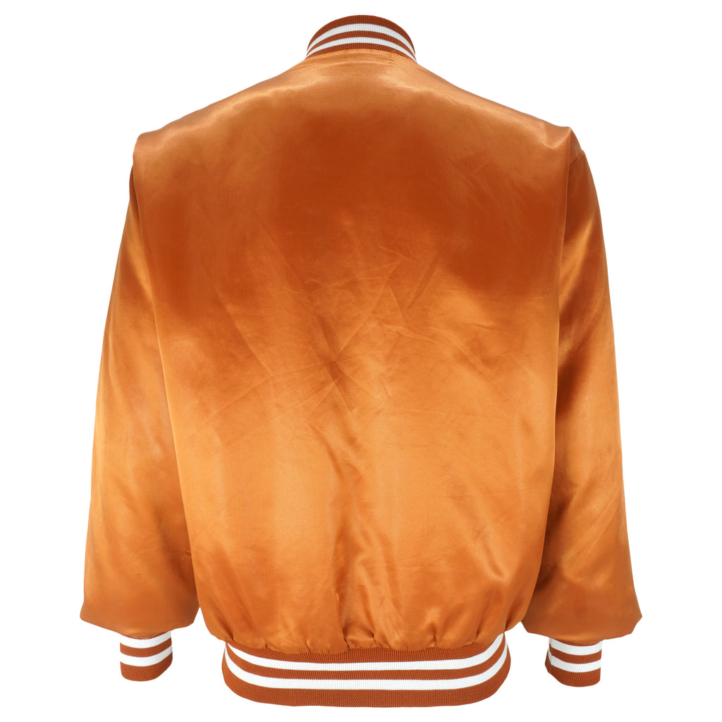 NCAA (Swingster) - Texas University Satin Jacket 1990s Large Vintage Retro Football College