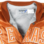 NCAA (Swingster) - Texas University Satin Jacket 1990s Large Vintage Retro Football College
