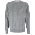 Tommy Hilfiger - Grey Knit Sweater 1990s Medium