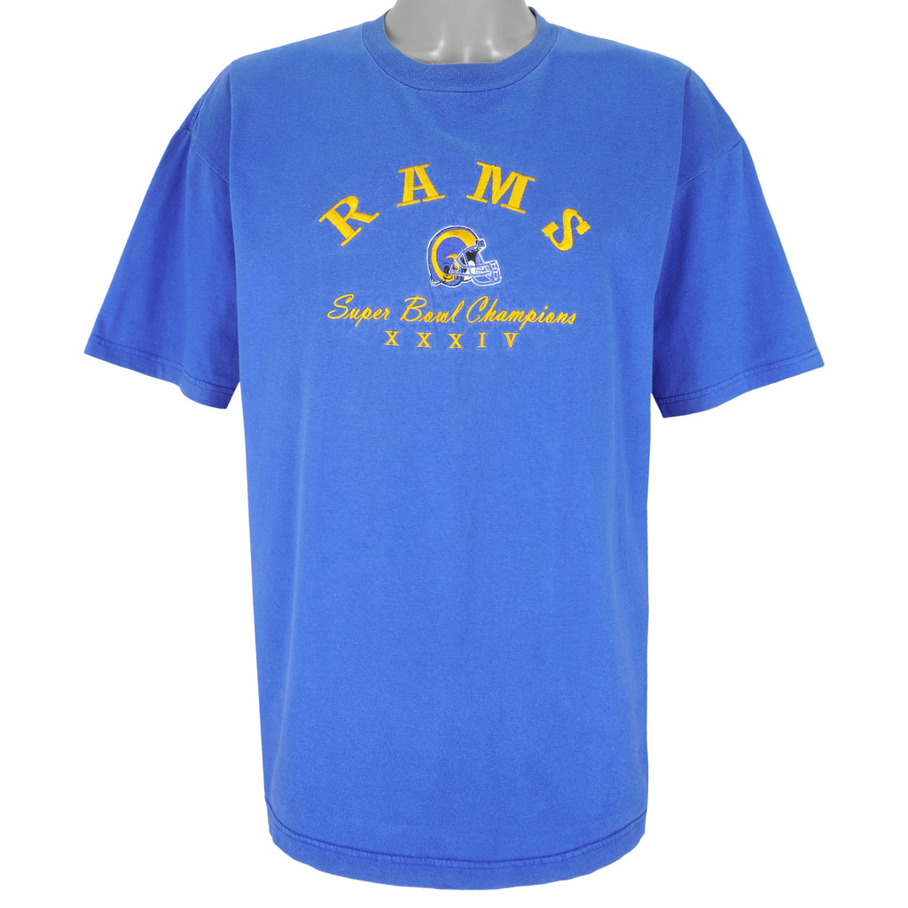 NFL - St. Louis Rams Super Bowl Champions 34th T-Shirt 2000s X-Large Vintage Retro Football