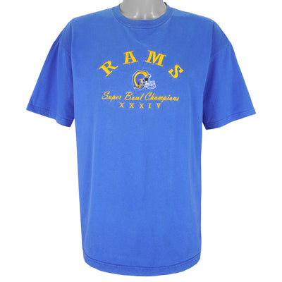 NFL (Tour Champ) - St. Louis Rams Super Bowl Champions 34th T-Shirt 2000s X-Large