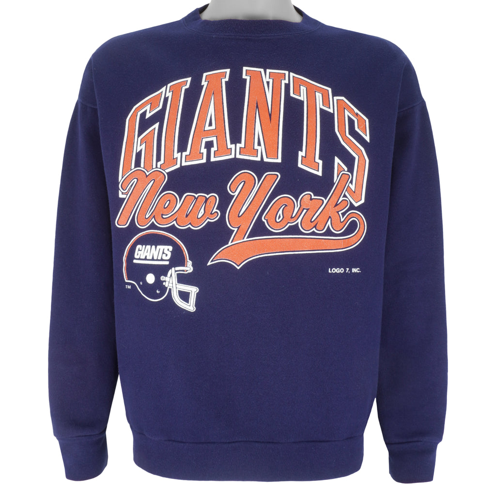 NFL (Logo 7) - New York Giants Crew Neck Sweatshirt 1990s X-Large Vintage Retro Football