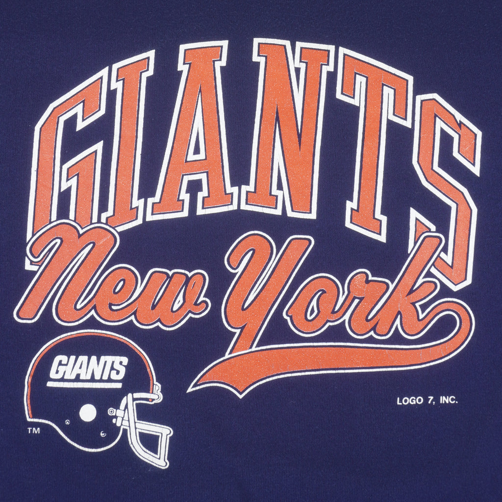 NFL (Logo 7) - New York Giants Crew Neck Sweatshirt 1990s X-Large Vintage Retro Football
