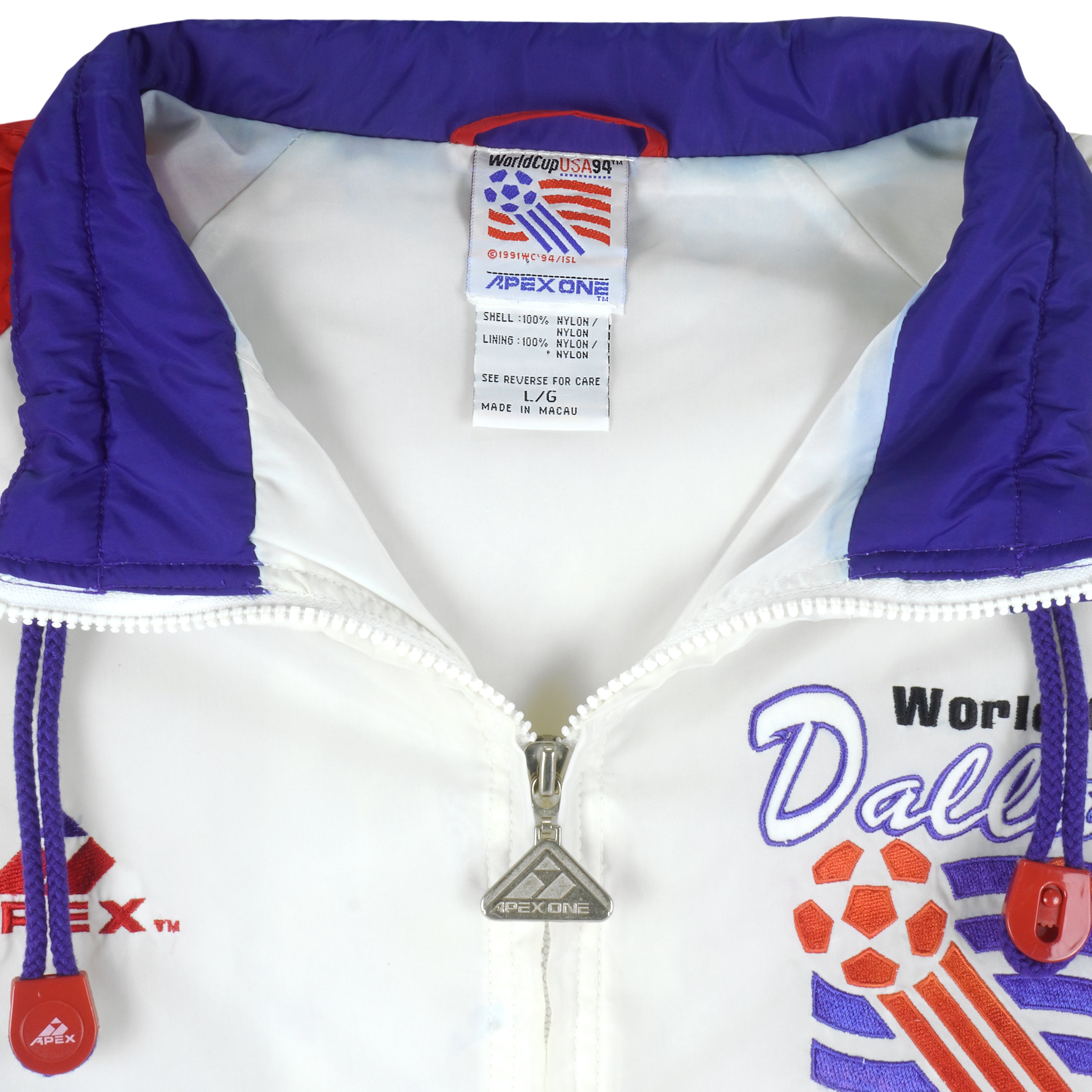 Vintage (Apex One) - World Cup USA 94 Dallas Windbreaker 1994 Large Vintage Retro