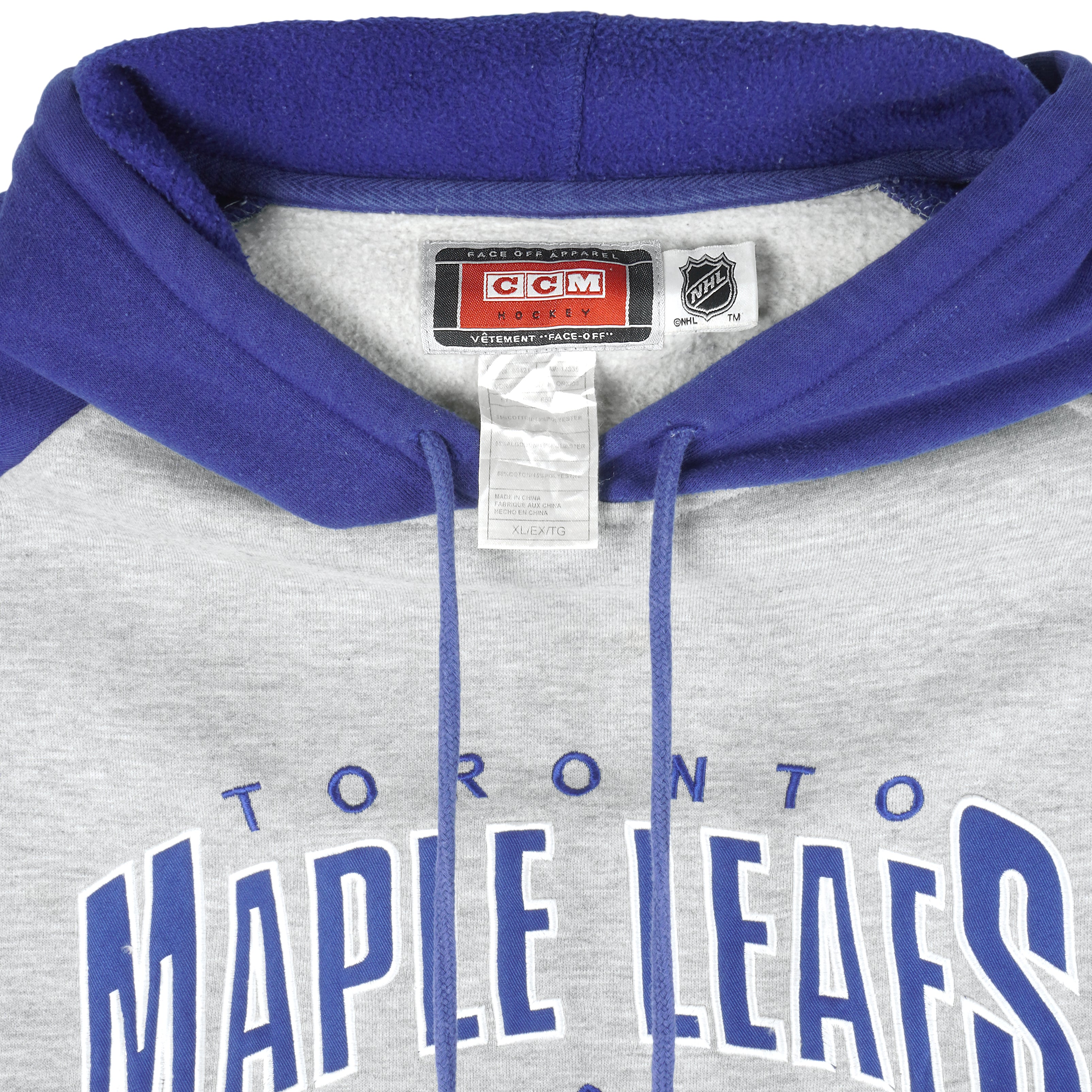 Printify Toronto Maple Leafs 90's Retro NHL Hoodie Light Blue / XL