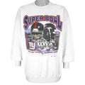NFL (Gildan) - Jason Sehorn Giants VS Ray Lewis Ravens Crew Neck Sweatshirt 2001 X-Large Vintage Retro Football