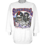 NFL (Gildan) - Jason Sehorn Giants VS Ray Lewis Ravens Crew Neck Sweatshirt 2001 X-Large Vintage Retro Football