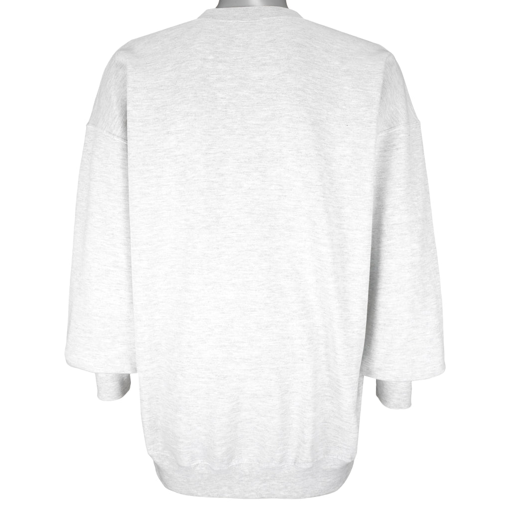 NFL (Gildan) - Jason Sehorn Giants VS Ray Lewis Ravens Crew Neck Sweatshirt 2001 X-Large Vintage Retro Football