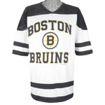 NHL (Logo 7) - Boston Bruins Big Logo Hockey Jersey 1993 Large