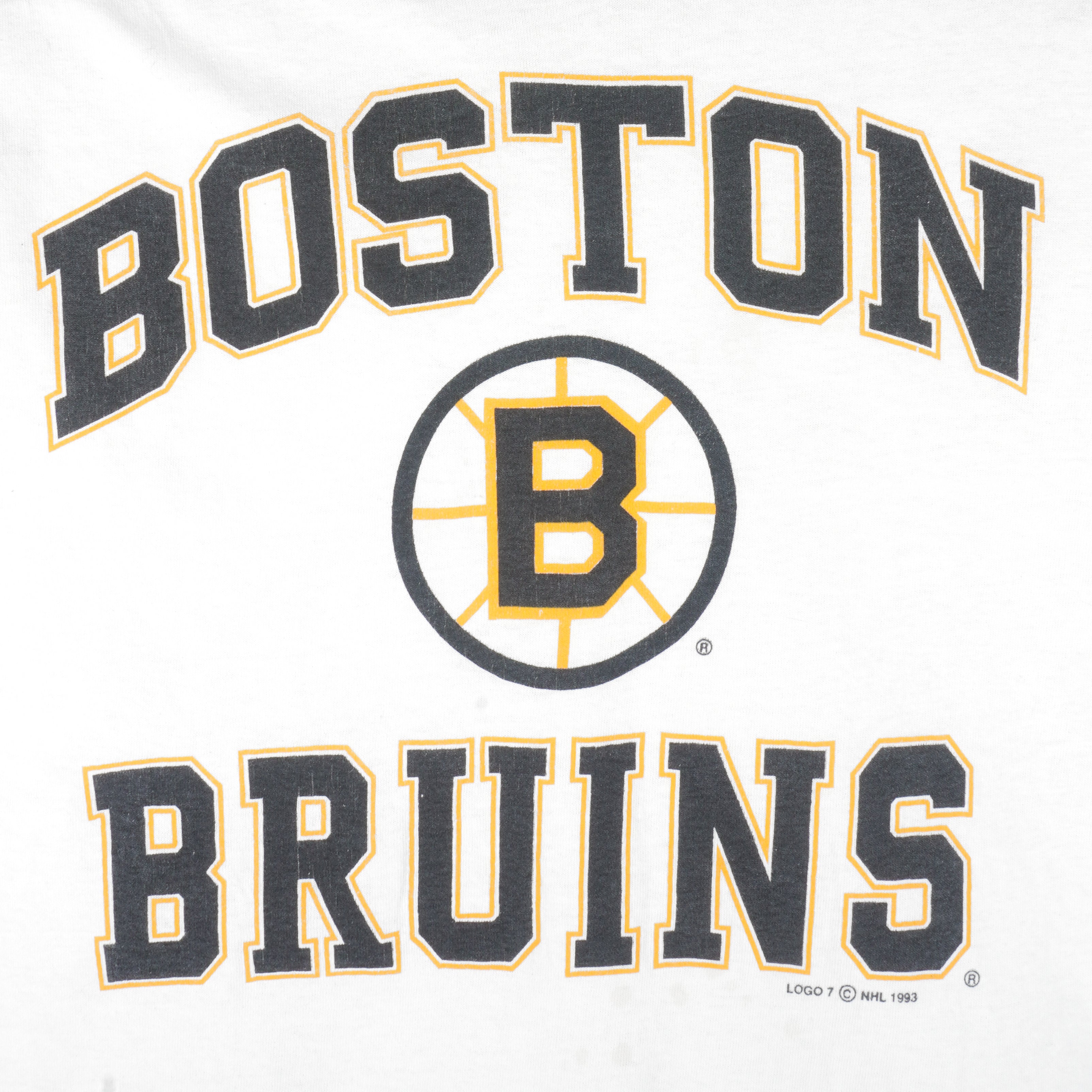 Vintage Boston Bruins Logo Hockey Sweatshirt Tee Shirt