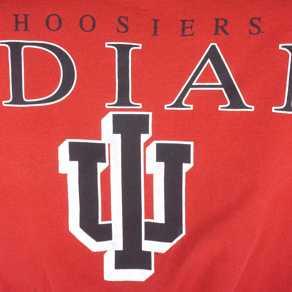 NCAA (Cliff Engle) - Indiana Hoosiers Spell-Out Crew Neck Sweatshirt 1990s Large Vintage Retro Football College