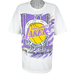 NBA (Magic Johnson Ts) - Los Angeles Lakers T-Shirt 1990s X-Large Vintage Retro Basketball