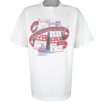 NBA (Salem) - World Championship Finals Blazers VS Pistons T-Shirt 1990 X-Large