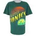 NBA (Nutmeg) - Seattle Sonics T-Shirt 1990s X-Large Vintage Retro Basketball