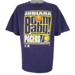 NBA (Logo 7) - Indiana Pacers Bom Baby T-Shirt 1990s X-Large