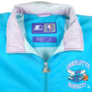 Starter - Charlotte Hornets Windbreaker 1990s X-Large Vintage Retro Basketball