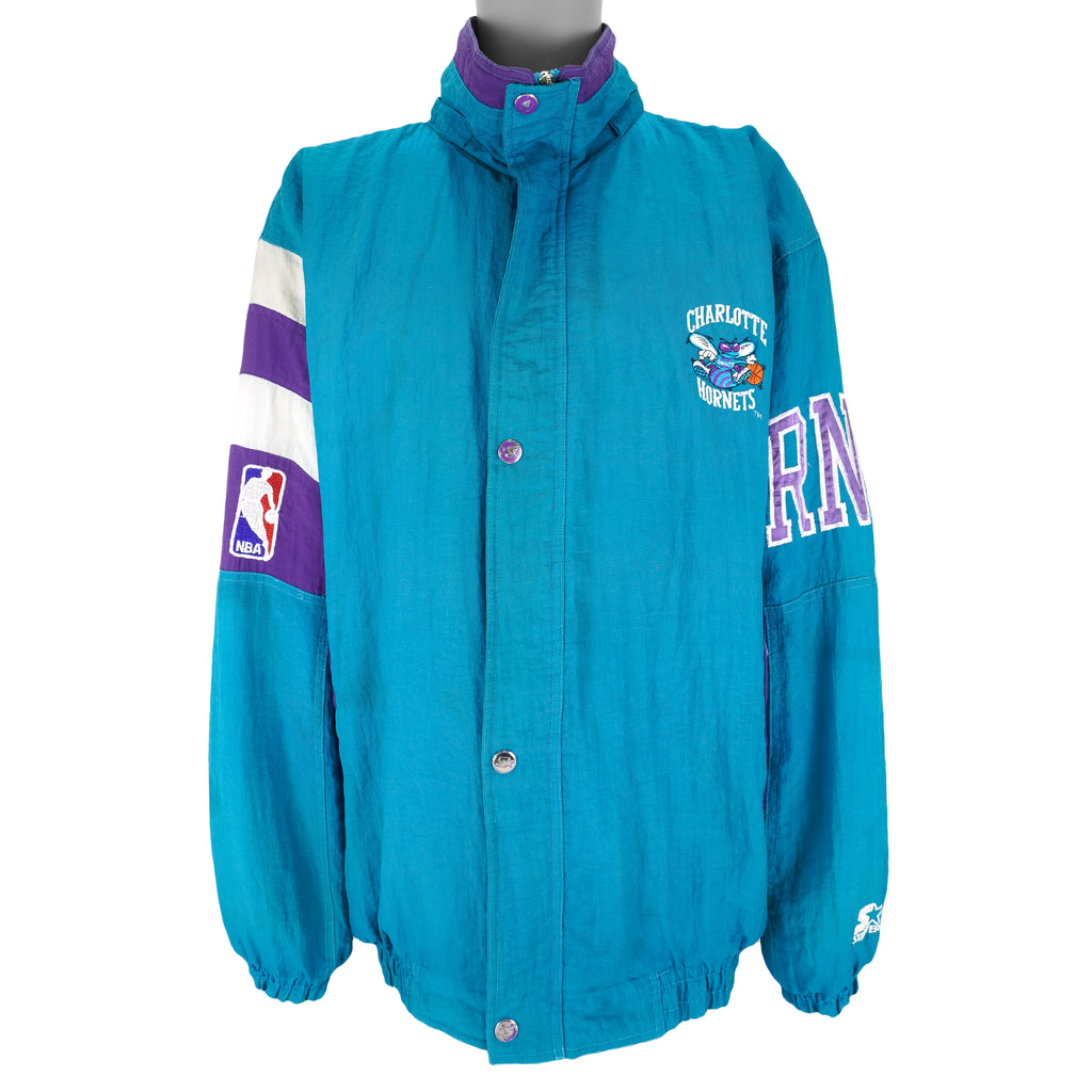 Starter - Charlotte Hornets Embroidered Jacket 1990s X-Large Vintage Retro Basketball