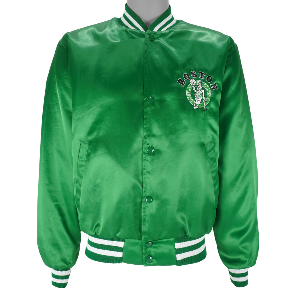 NBA (Swingster) - Boston Celtics Satin Jacket 1990s Large Vintage Retro Basketball