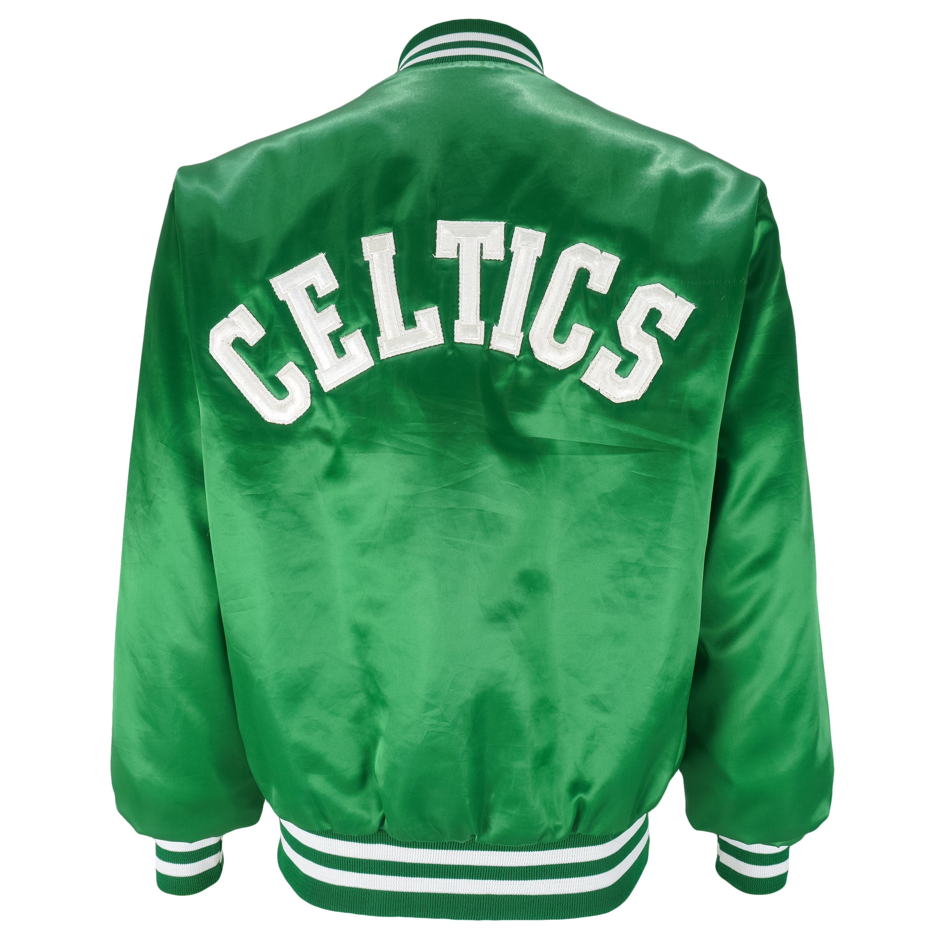 NBA (Swingster) - Boston Celtics Satin Jacket 1990s Large Vintage Retro Basketball
