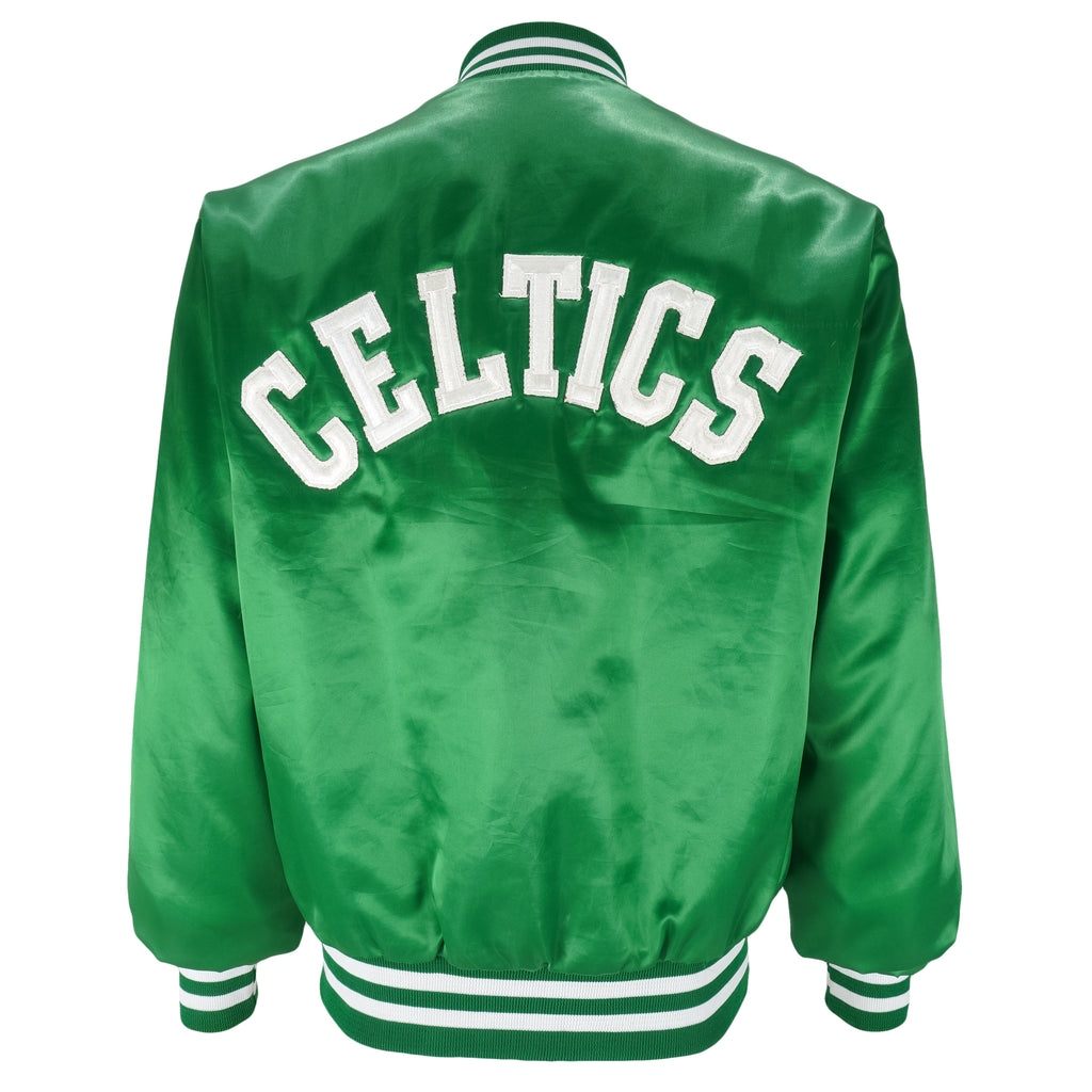 NBA (Swingster) - Boston Celtics Satin Jacket 1990s Large Vintage Retro Basketball