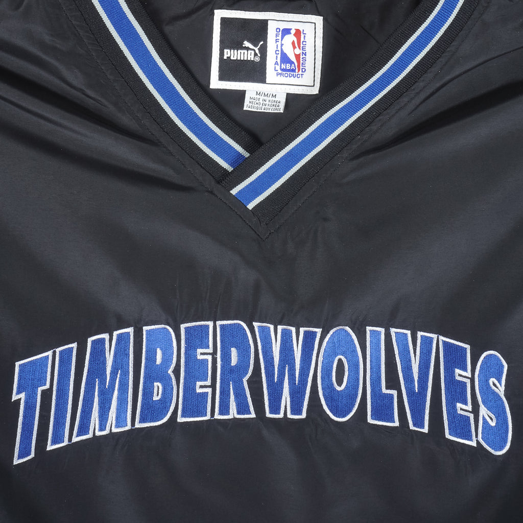 Puma - Minnesota Timberwolves Pullover Windbreaker Medium Vintage Retro Basketball
