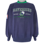 NBA (Lee) - Dallas Mavericks Embroidered Sweatshirt 1990s X-Large Vintage Retro