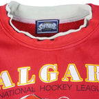 NHL (Athletics Softwear) - Calgary Flames Clarence Campbell Crew Neck Sweatshirt 1990s Large Vintage Retro Hockey