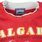 NHL (Athletics Softwear) - Calgary Flames Clarence Campbell Crew Neck Sweatshirt 1990s Large Vintage Retro Hockey