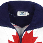 Vintage - Canada Flag Fleece Sweatshirt 1980s Small
