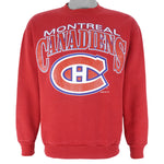 Vintage NHL (Jostens) - Montreal Canadiens Crew Neck Sweatshirt 1991 Medium