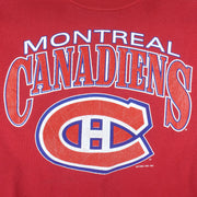Vintage NHL (Jostens) - Montreal Canadiens Crew Neck Sweatshirt 1991 Medium