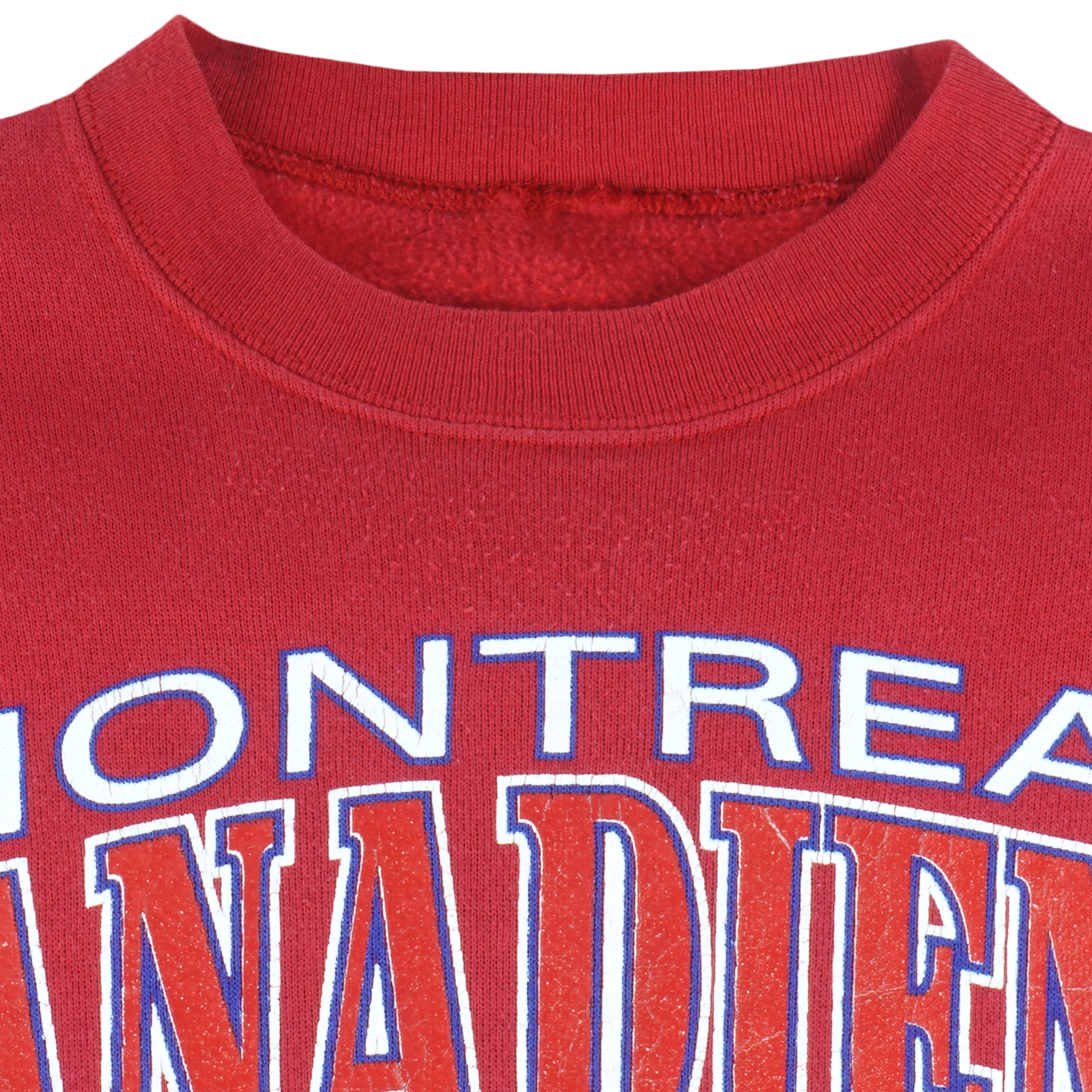 Vintage NHL (Jostens) - Montreal Canadiens Crew Neck Sweatshirt 1991 Medium