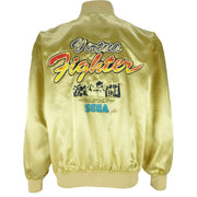 Vintage - SEGA Saturn Virtua Fighter Gold Satin Jacket 1990s Large Vintage Retro