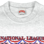 Vintage MLB (Nutmeg) - Atlanta Braves NL Champions Crew Neck Sweatshirt 1992 Large