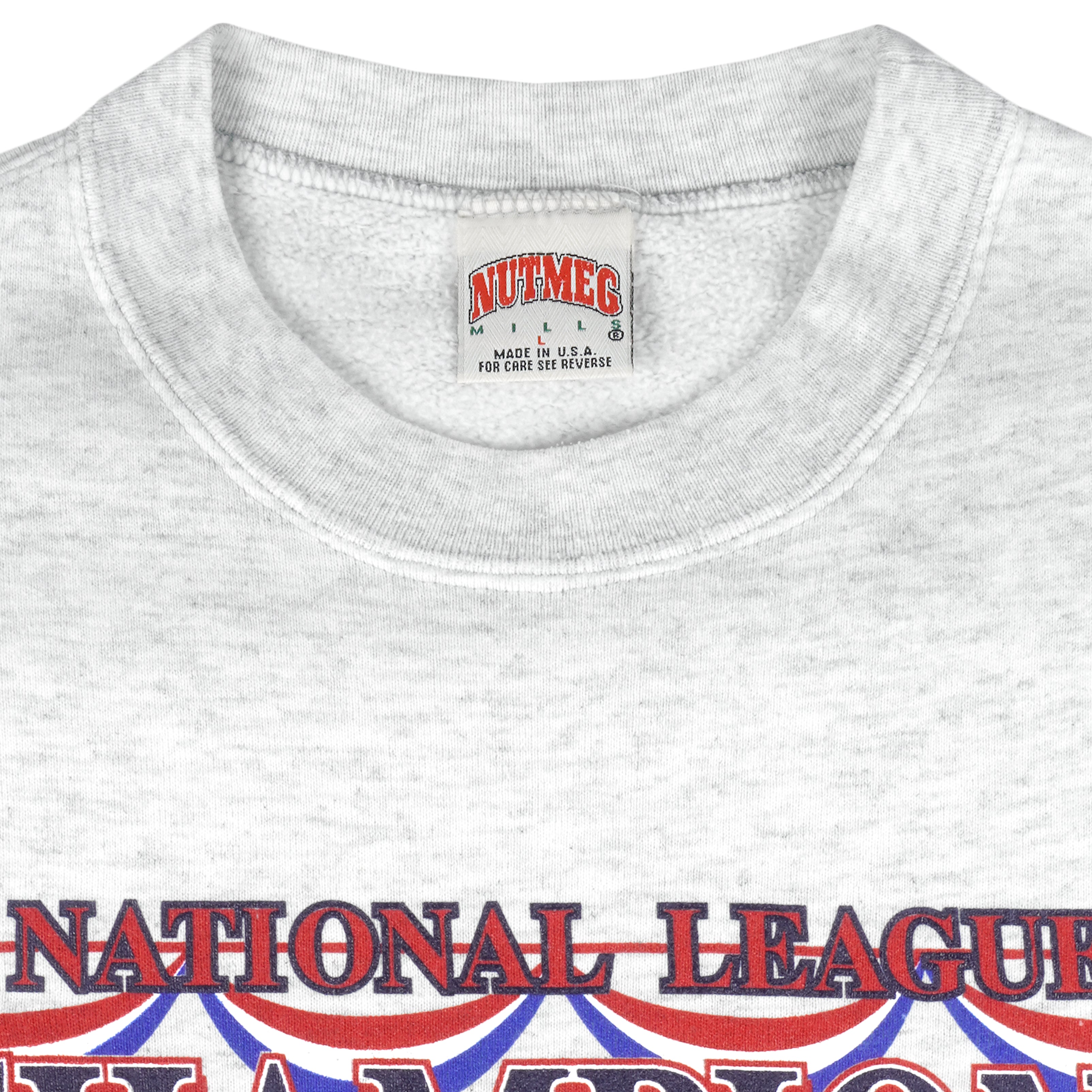 Vintage MLB (Nutmeg) - Atlanta Braves NL Champions Crew Neck Sweatshirt 1992 Large